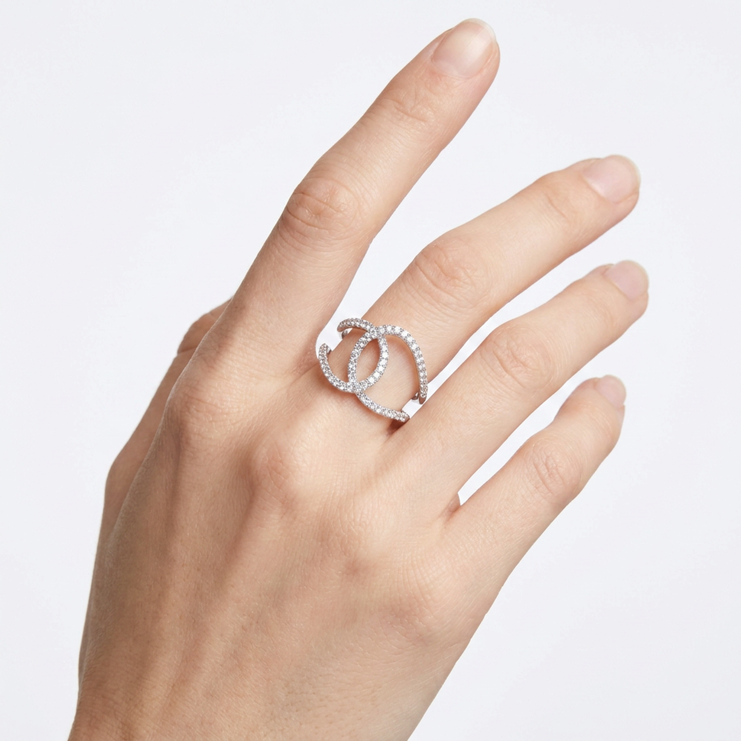 Diamonds Ring - 14kt White Gold