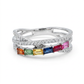 Diamond and Sapphiress - 14kt White Gold