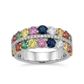 Diamond and Sapphires - 14kt White Gold