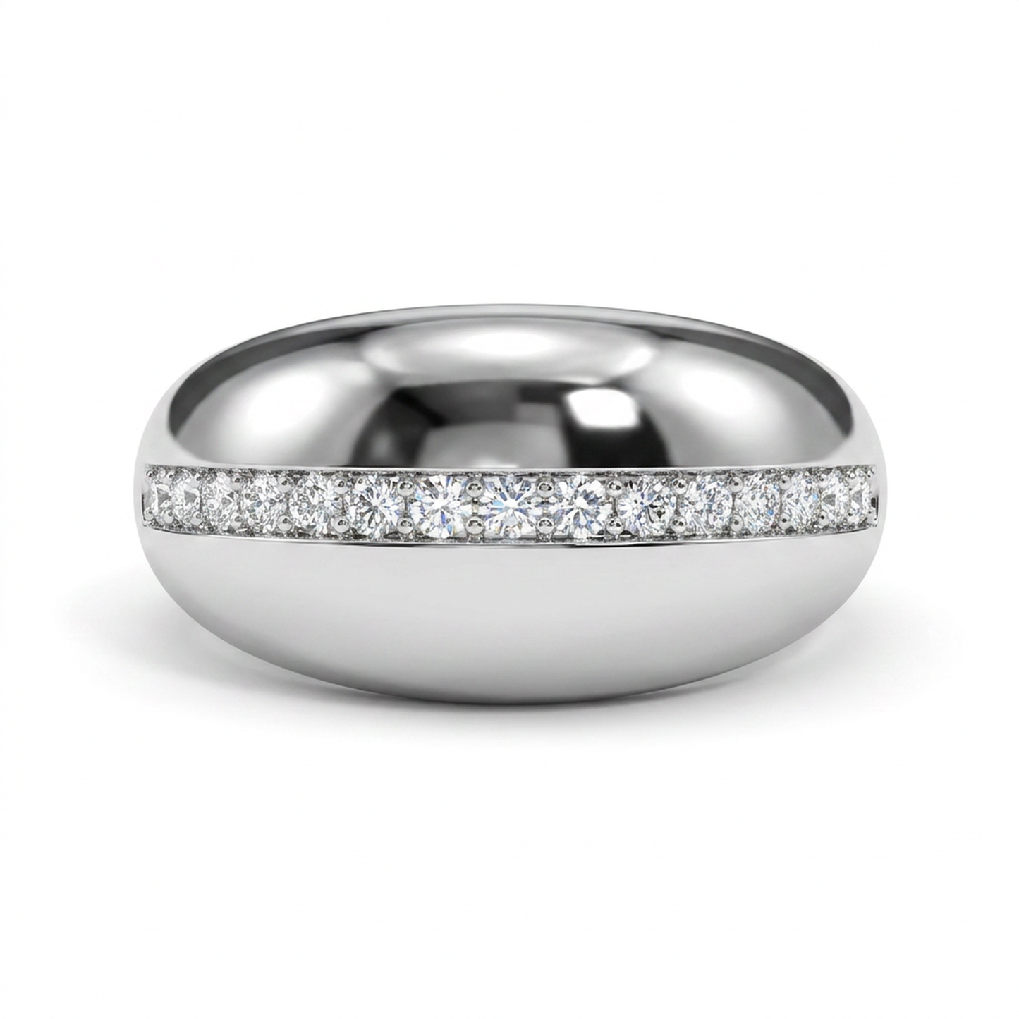 Diamonds Ring - 14kt White Gold
