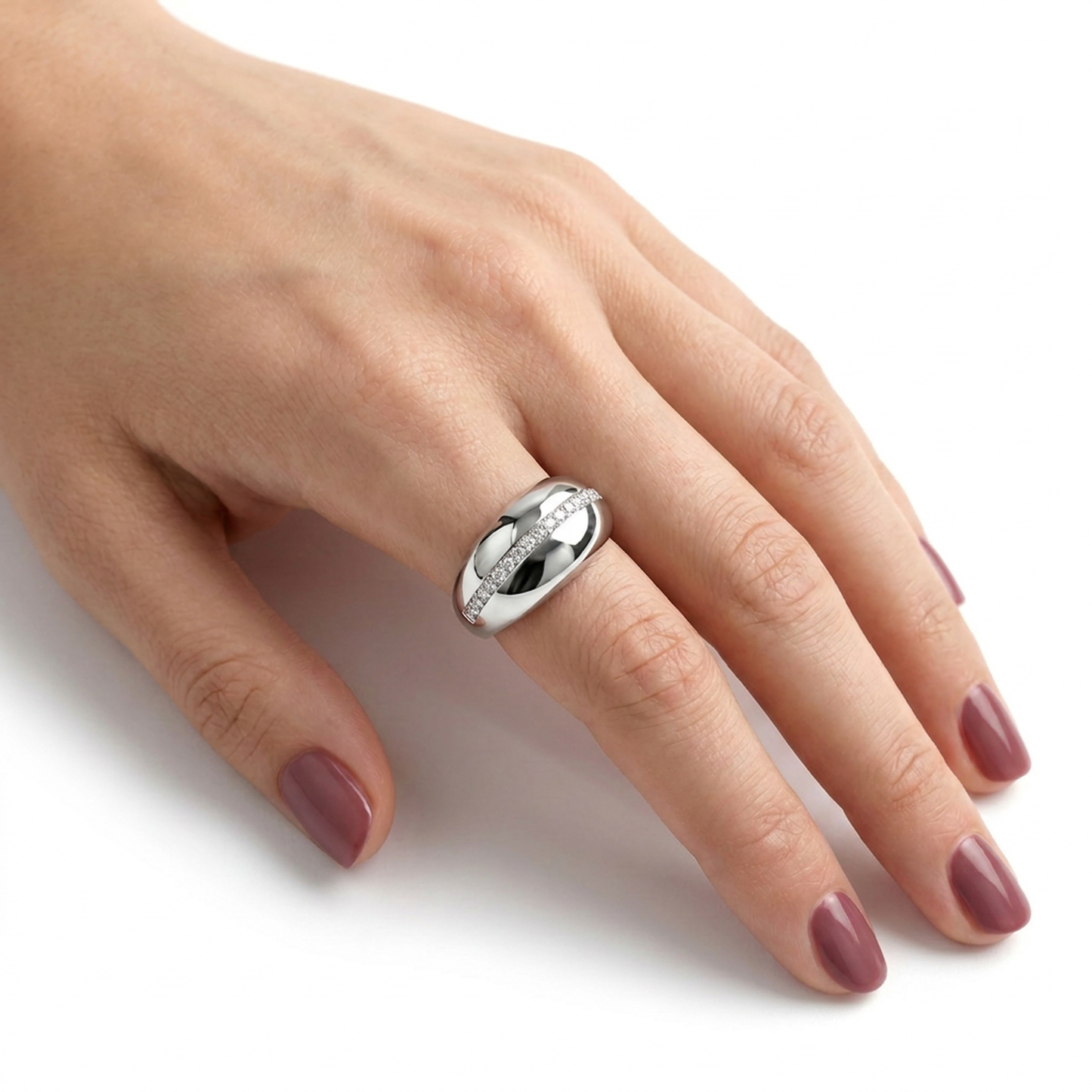 Diamonds Ring - 14kt White Gold