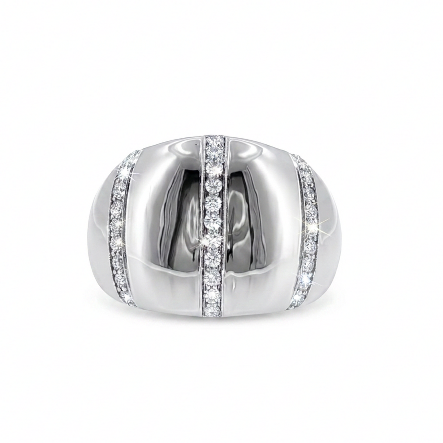 Diamonds Ring - 14kt White Gold