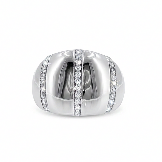 Diamonds Ring - 14kt White Gold