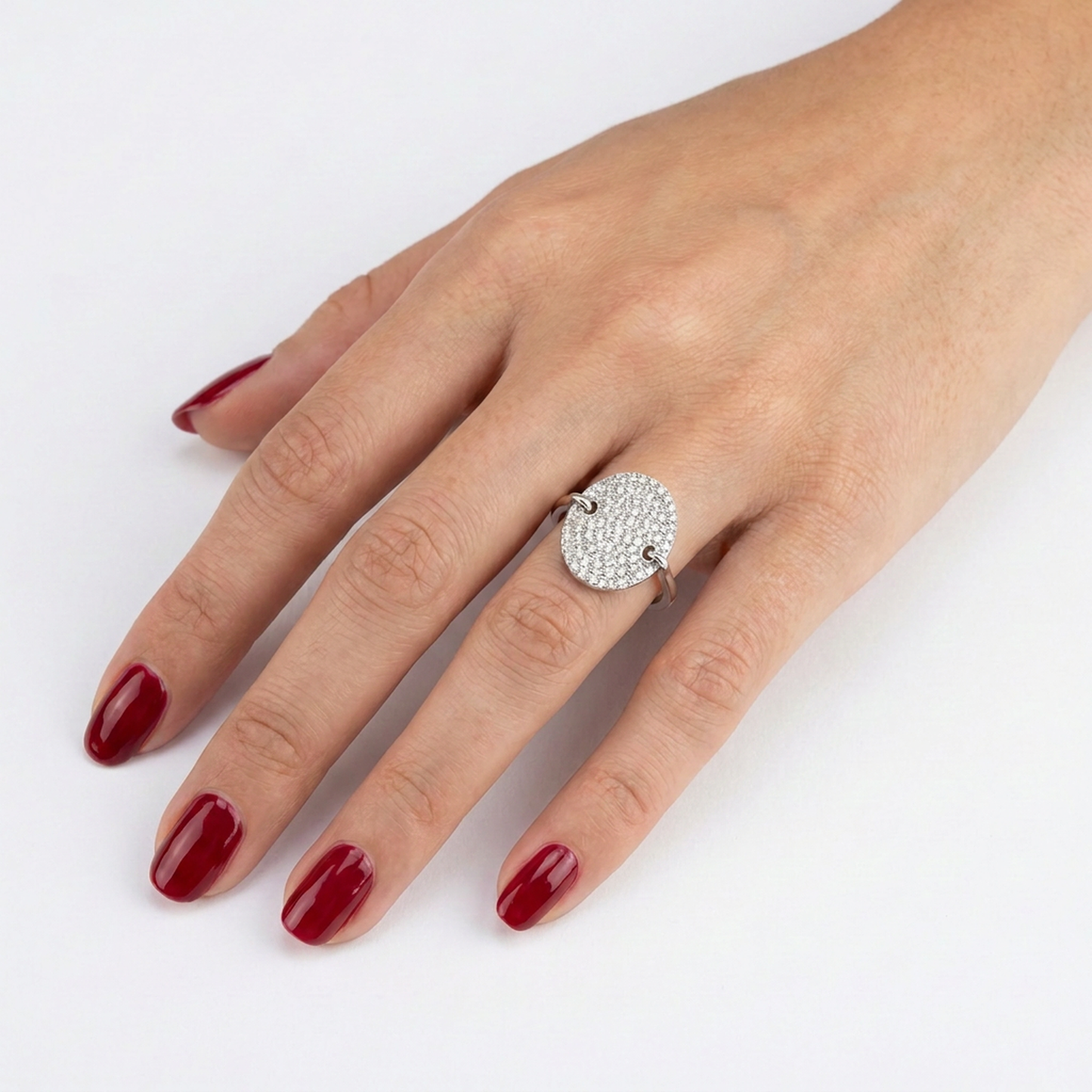 Diamonds Ring - 14kt White Gold