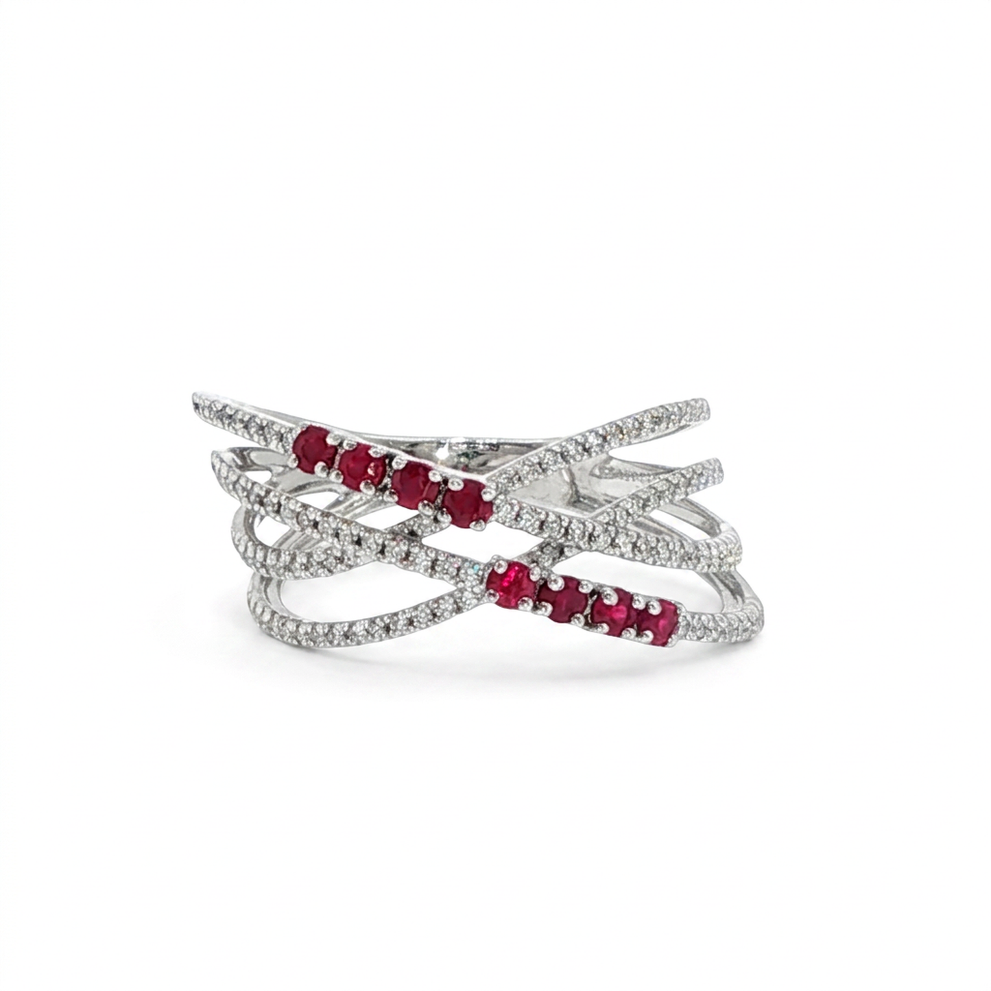 Diamonds Ring - 14kt White Gold