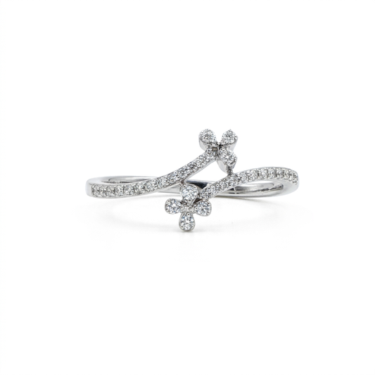 Diamonds Ring - 14kt White Gold