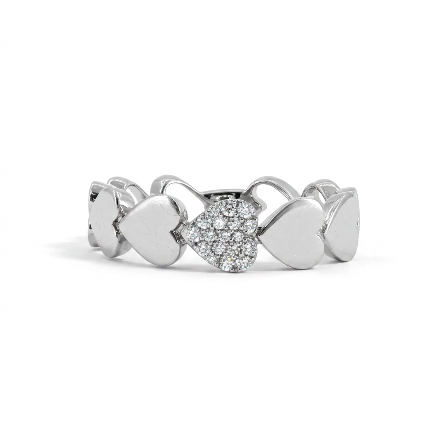 Diamonds Ring - 14kt White Gold