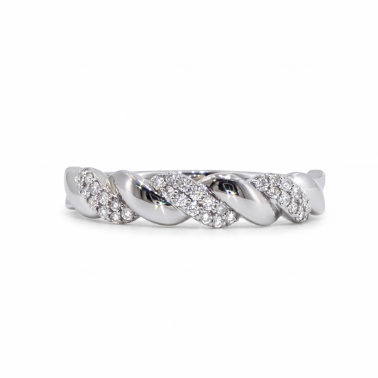 Diamonds Ring - 14kt White Gold
