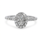 Natural Diamond Ring - 18kt White Gold