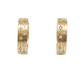 Hoop Diamond Earrings - 14k Yellow Gold