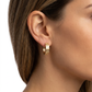 Hoop Diamond Earrings - 14k Yellow Gold