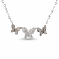 Natural Diamonds Pendant - 14kt White Gold