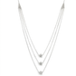 Natural Diamonds Pendant - 14kt White Gold