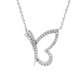 Natural Diamonds Pendant - 14kt White Gold