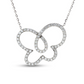 Natural Diamonds Pendant - 14kt White Gold