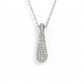 Natural Diamonds Pendant - 14kt White Gold