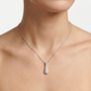Natural Diamonds Pendant - 14kt White Gold