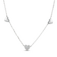 Natural Diamonds Pendant - 14kt White Gold