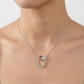 Natural Diamonds Pendant - 14kt White Gold