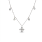 Natural Diamonds Pendant - 14kt White Gold