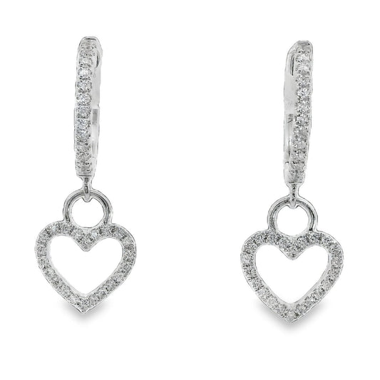 Hoop Earrings - 14kt White Gold