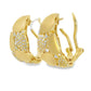 Elegant Gold and Diamond Earrings