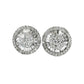 Natural Diamonds Stud Earrings - 18kt White Gold
