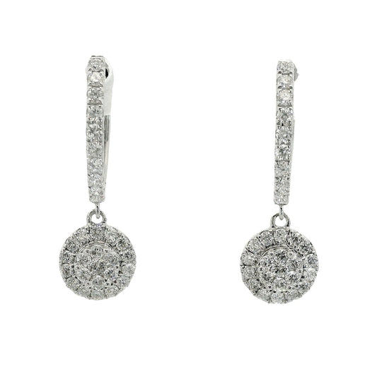 Diamonds Hope Earrings - 18kt White Gold