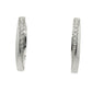 Natural Diamonds Hoop Earrings - 14kt White Gold