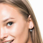 Natural Diamonds Hoop Earrings - 14kt White Gold
