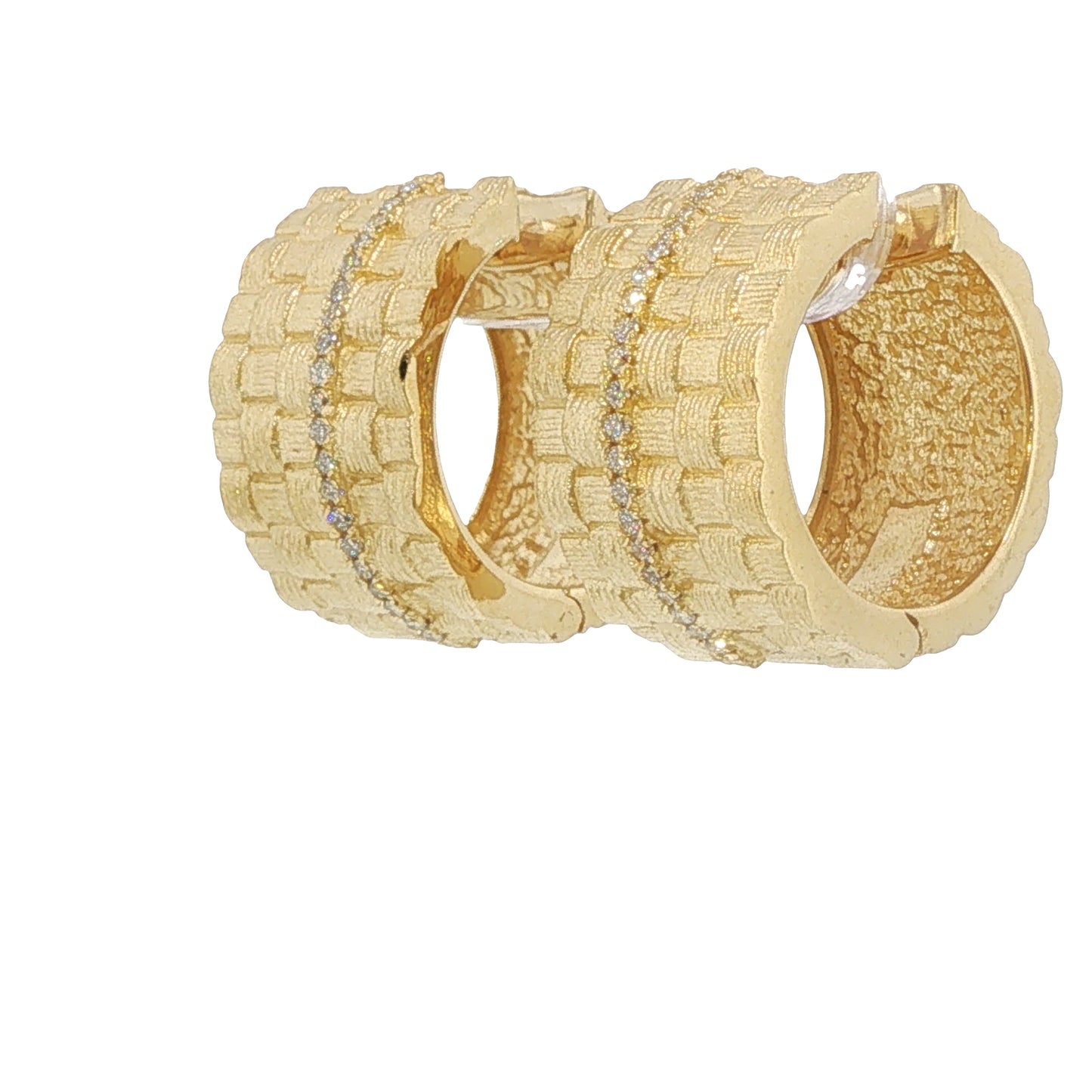 Diamond Earrings - 14k Yellow Gold