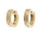 Hoop Diamond Earrings - 14k Yellow Gold
