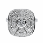 Diamond Engagement Ring - 18kt White Gold