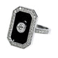 Elegant Diamond Ring - 18kt White Gold