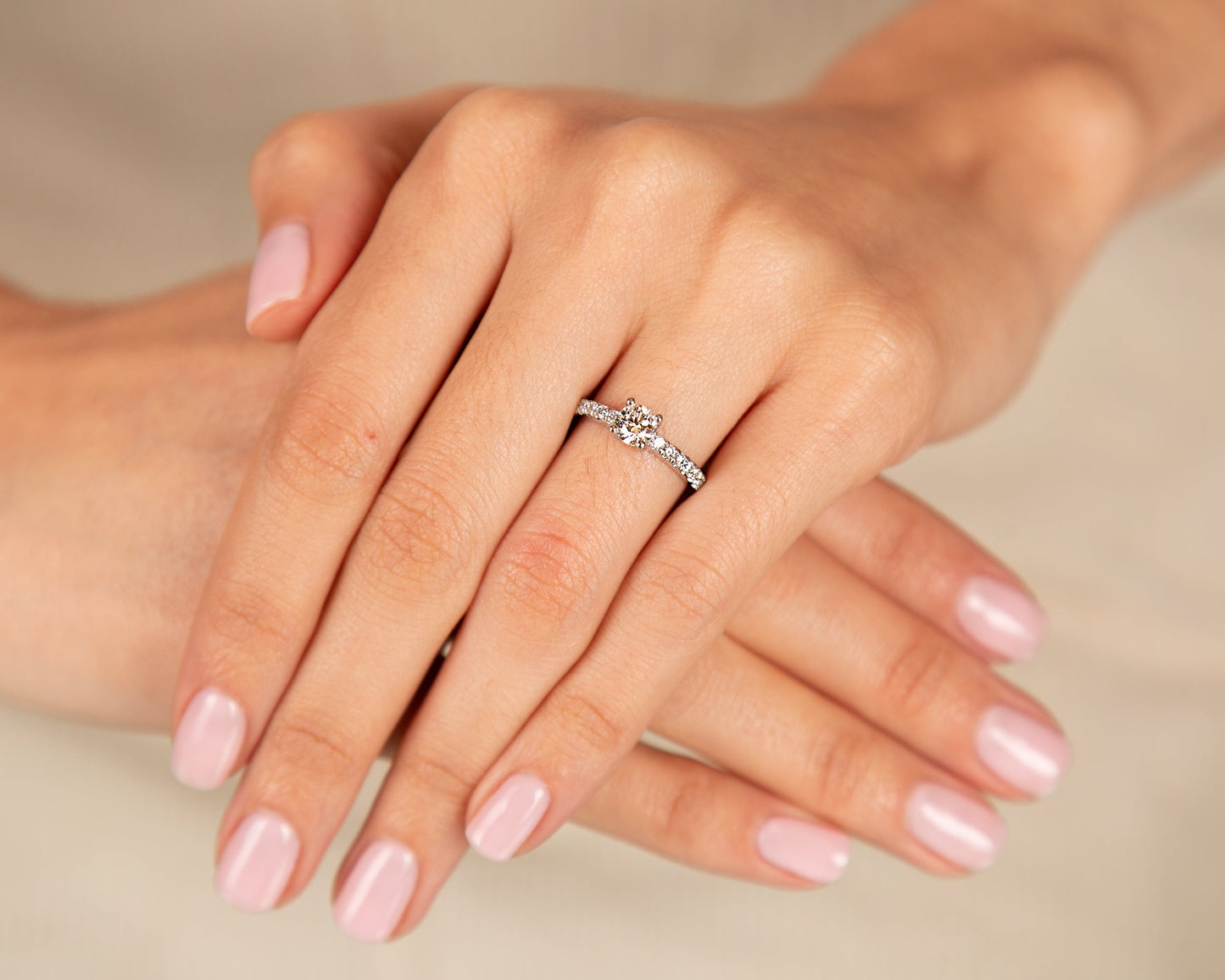 GIA Solitaire Diamond Engagement Ring -  Platinum