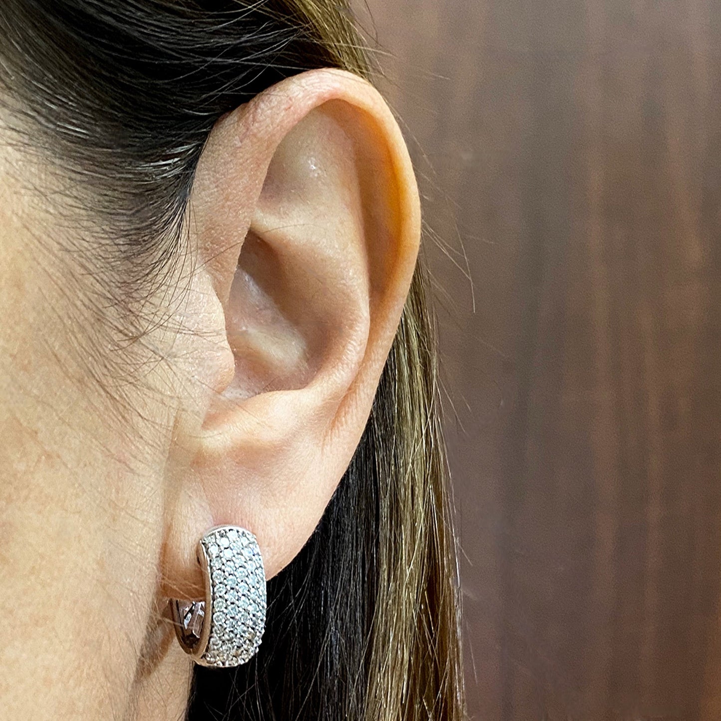 Diamond Earrings - 18kt White Gold