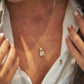 Diamond Pendant - 18kt Yellow Gold