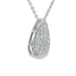 Natural Diamonds Pendant  - 14kt White Gold