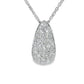Natural Diamonds Pendant  - 14kt White Gold