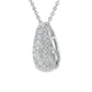 Natural Diamonds Pendant  - 14kt White Gold