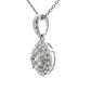 Natural Diamonds Pendant - 18kt White Gold