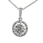 Natural Diamonds Pendant - 18kt White Gold