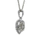Natural Diamonds Pendant - 18kt White Gold