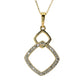 Natural Diamonds Pendant - 14kt Yellow Gold