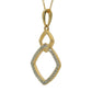 Natural Diamonds Pendant - 14kt Yellow Gold