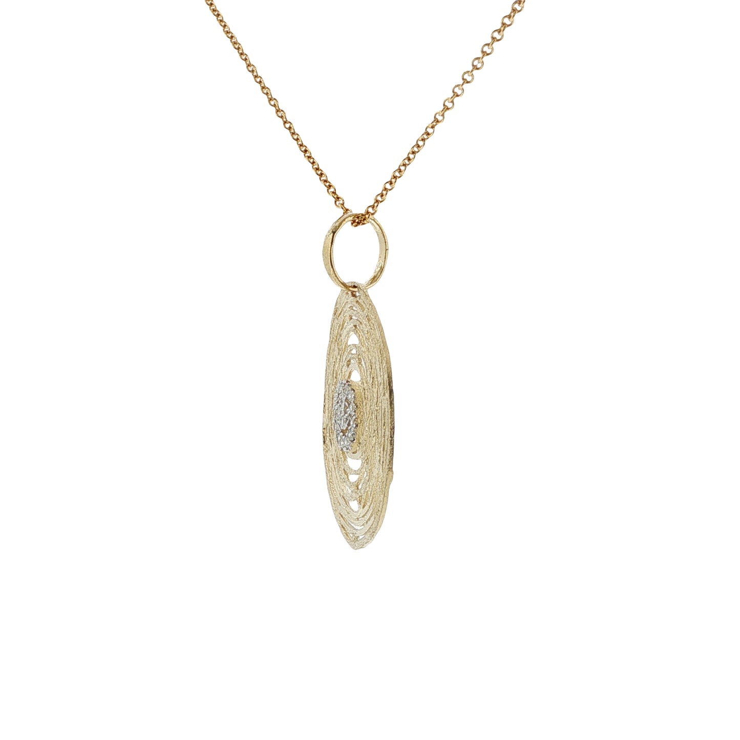 Diamonds Pendant - 14kt Yellow Gold