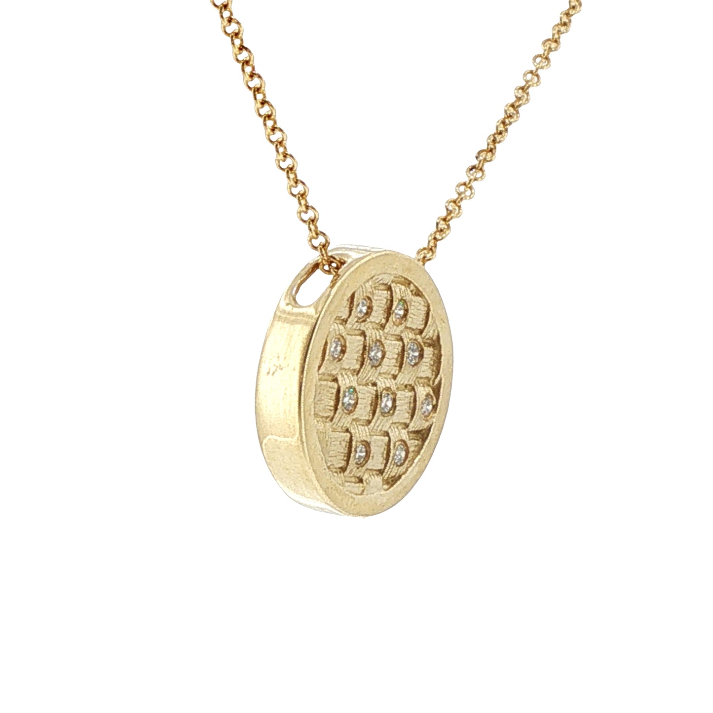 Diamonds Pendant - 14kt Yellow Gold