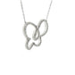 Natural Diamonds Pendant - 14kt White Gold
