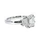 Emerald & Trapezoide GIA Diamond Ring - Platinum