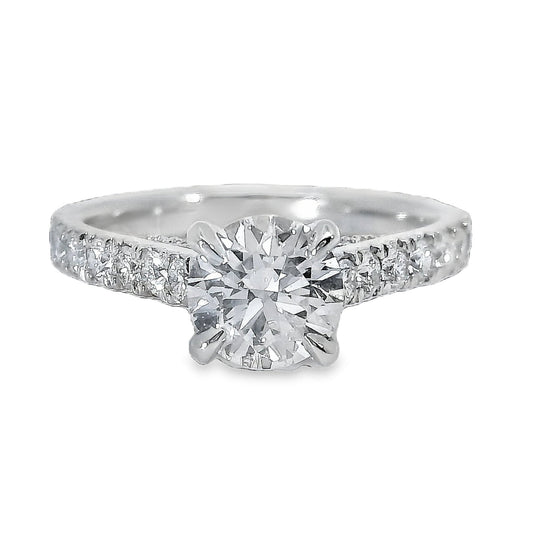 Brilliant Cut Solitary Diamond Ring - Platinum
